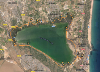 Vuelta completa a la Laguna de la Mata, Km. 17,5