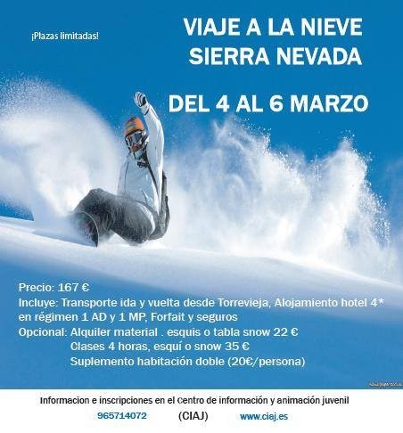 El CIAJ abre el plazo de inscripción del viaje a la nieve 2016