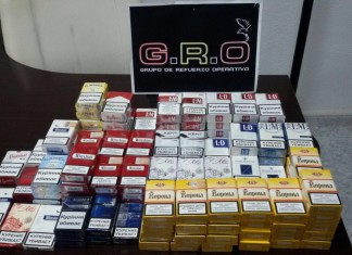 Aprehensión de tabaco ruso de contrabando