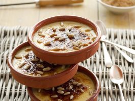 Crema tostada de horchata