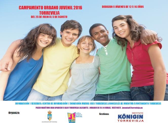 Juventud abre el plazo de inscripción para el Campamento Urbano Juvenil