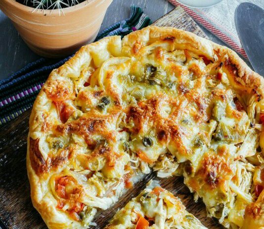 Pastel de pollo a la mexicana