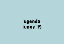 Agenda lunes 19 de Junio