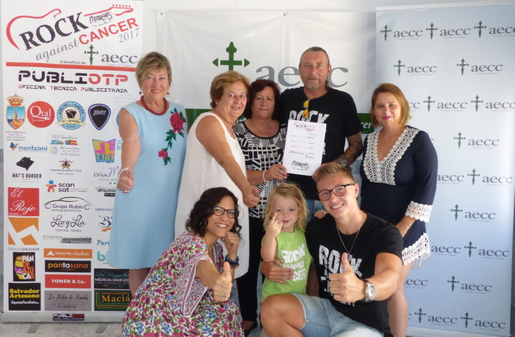 Donación recaudación del Festival de Rock a la Asociación Española Contra el Cáncer