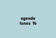 Agenda lunes 16 de octubre