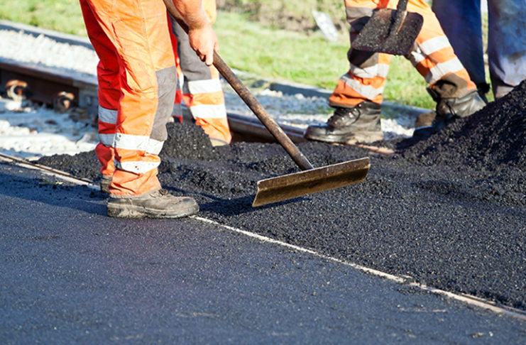 Obras de asfaltado en Torrevieja